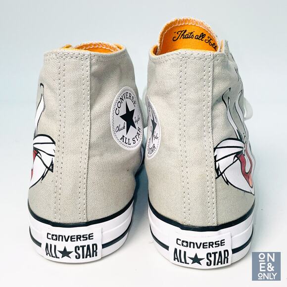 CONVERSE X ALL STAR Looney Tunes Chuck Taylor Unisex High Top Bugs Bunny Size 8 - Picture 2 of 9